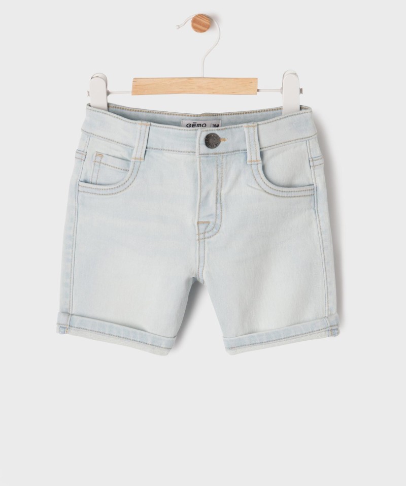 Short en jean extensible avec taille ajustable bébé garçon[MISSING]